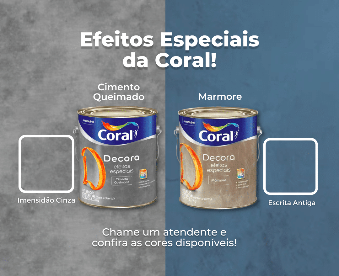 Efeitos Marmore e Efeito Cimento Queimado Coral